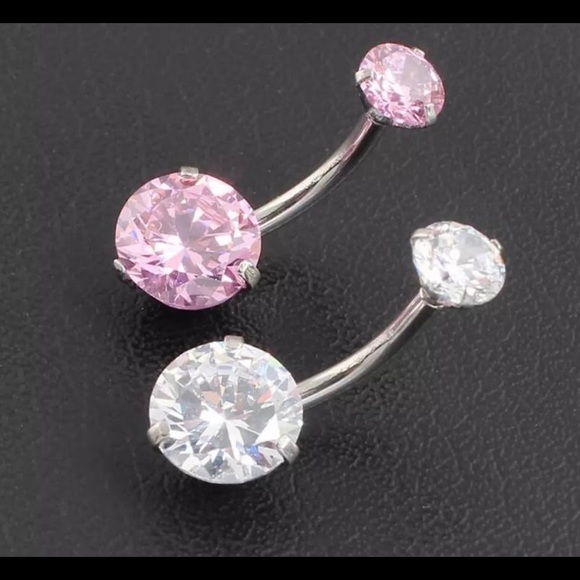 NEW Double Trouble Navel Piercing Duo Set - Belly Piercing - Picture 1 of 5